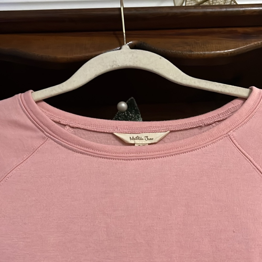 MATILDA JANE Lets Go Together Blushing Pink Floral Detail Sweatshirt,Medium,GUC. - Picture 4 of 13